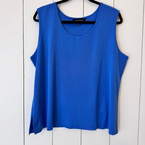 Ming Wang Blouse Blue size 1X - Picture 6 of 10